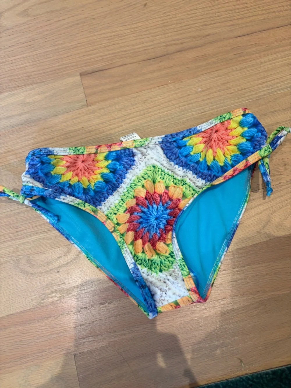 Limeapple Aolani Crochet Print 2-Piece Swimsuit with braided back